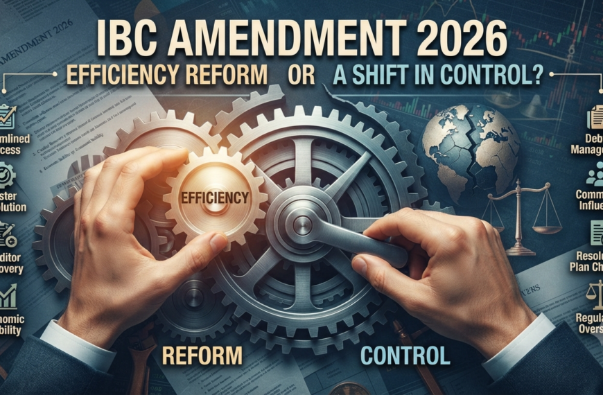 IBC Amendment 2026 – Efficiency Reform or a Shift in